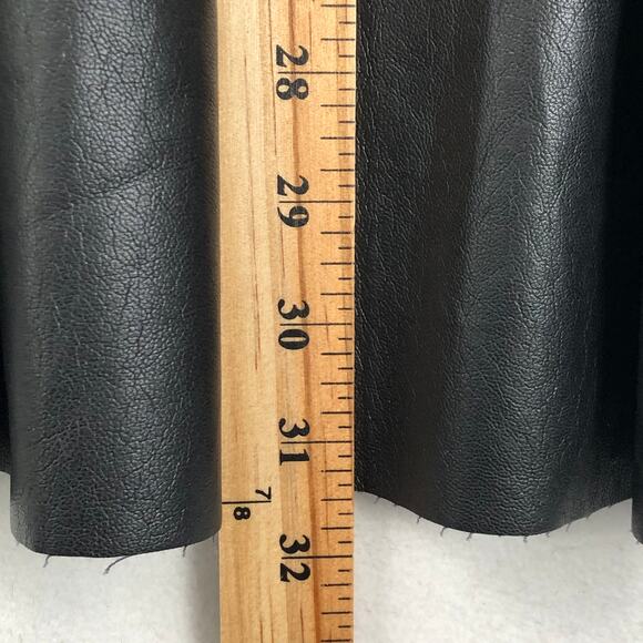 Pinko Skirt Black Asterismo 1 Similpelle Light Women's Midi Side Zip US Size 1 - Picture 12 of 16